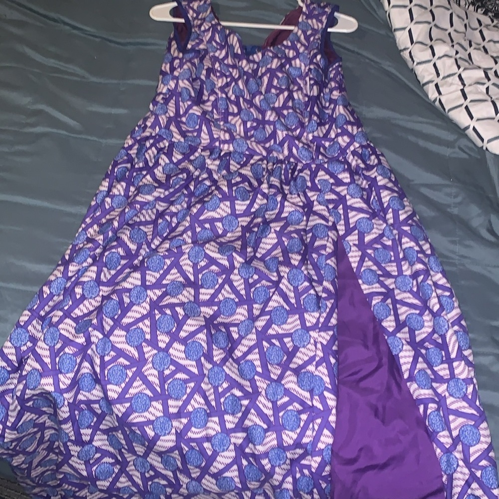 Vintage Avon hand sewn from pattern 60-70s patterned maxi dress size Small-Med - Picture 9 of 12